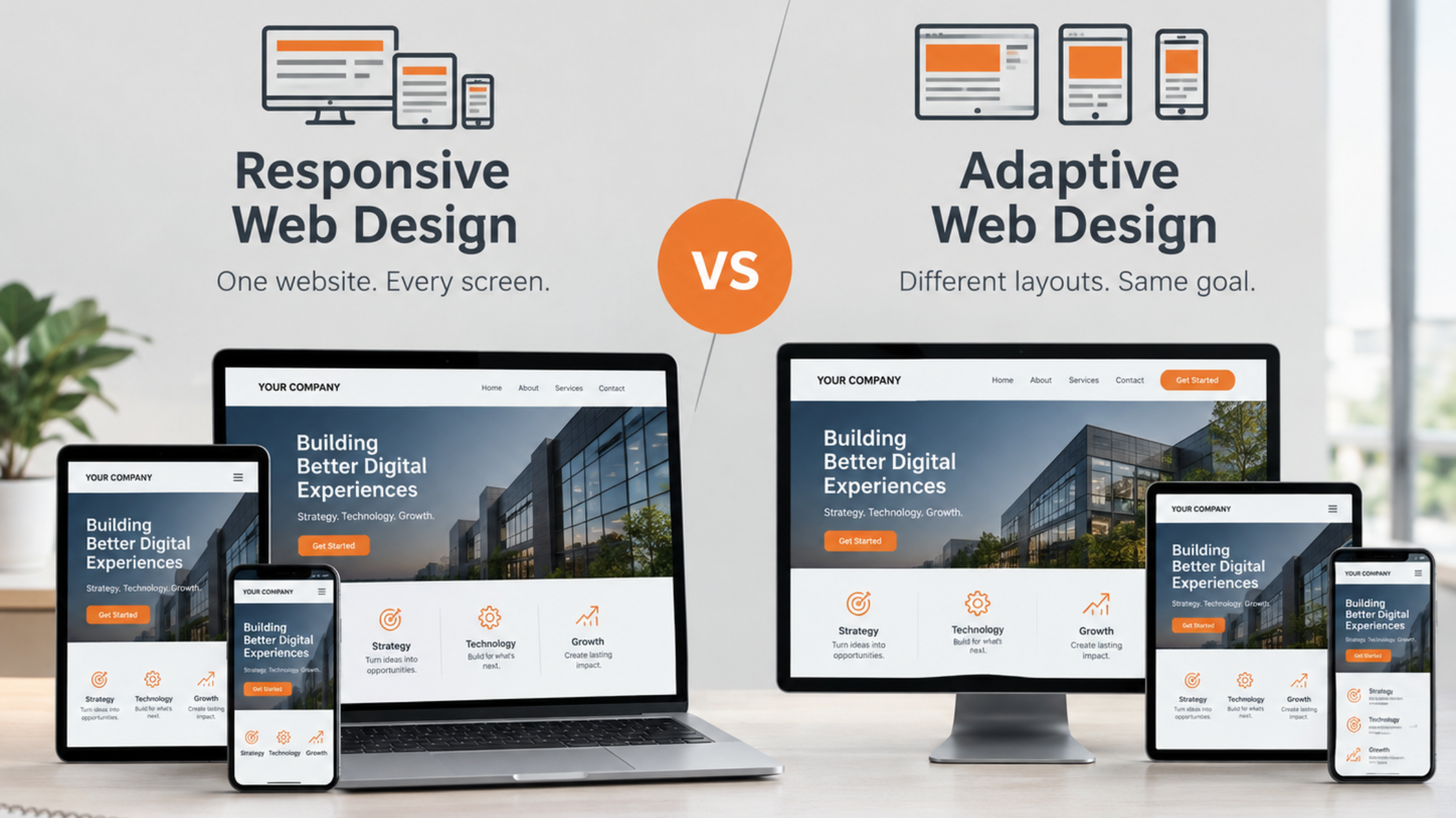Responsive Web Design vs Adaptive: What’s Best for Corporate Websites?